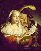 Jan Vermeer van Utrecht Singing Couple oil